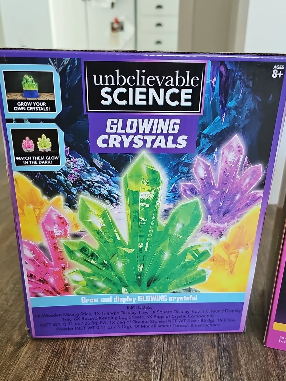 Unbelievable Science Glowing Crystals & Sparkle Terrarium Kit - Pink/Green/Blue